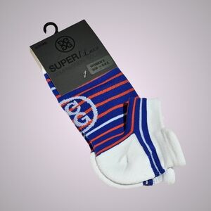 G/FORE Socks Snow Striped Super/Luxe Compression Socks Low Socks Golf Preppy